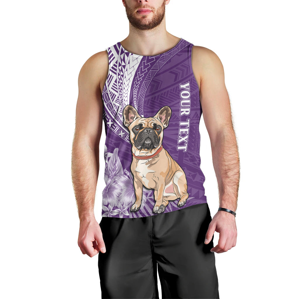 personalised-polynesian-pacific-bulldog-men-tank-top-with-violet-hawaii-tribal-tattoo-patterns