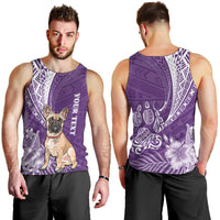 personalised-polynesian-pacific-bulldog-men-tank-top-with-violet-hawaii-tribal-tattoo-patterns