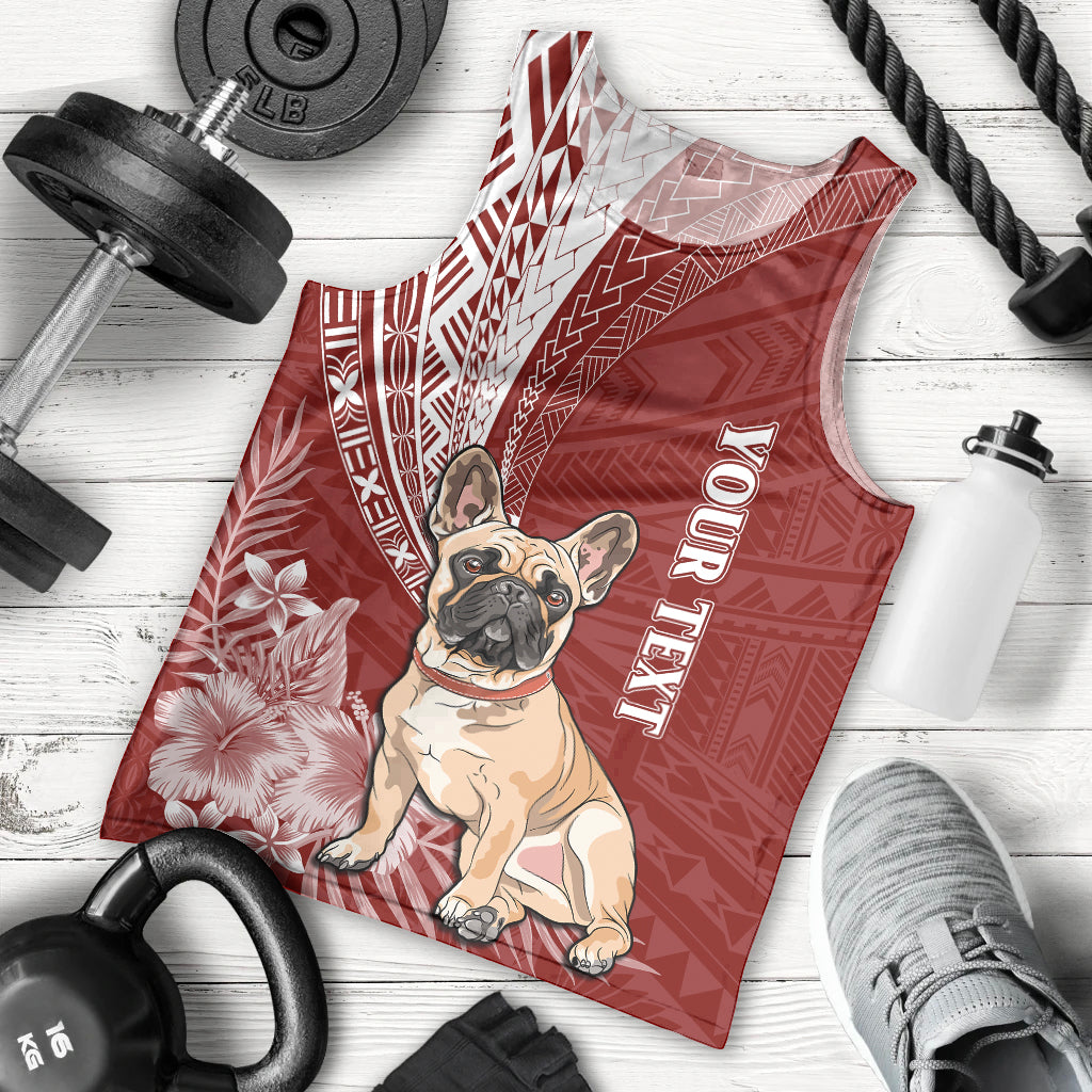 personalised-polynesian-pacific-bulldog-men-tank-top-with-red-hawaii-tribal-tattoo-patterns