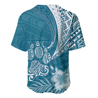 Personalised Polynesian Pacific Bulldog Baseball Jersey With Teal Hawaii Tribal Tattoo Patterns LT7 - Wonder Print Shop