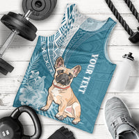personalised-polynesian-pacific-bulldog-men-tank-top-with-teal-hawaii-tribal-tattoo-patterns