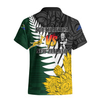 Personalised New Zealand Vs South Africa Rugby Hawaiian Shirt Rivals - Tribal Style - Wonder Print Shop