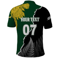 Personalised New Zealand Vs South Africa Rugby Polo Shirt Rivals Dynamics - Wonder Print Shop
