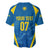 Personalised Sweden Football Baseball Jersey Women World Cup 2023 Blagult Glacial Inspired LT7 - Wonder Print Shop