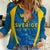 Personalised Sweden Football Women Casual Shirt Women World Cup 2023 Blagult Glacial Inspired - Wonder Print Shop