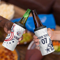 USA Rugby 2024 Custom 4 in 1 Can Cooler Tumbler GO Eagles Assemble LT7 - Wonder Print Shop