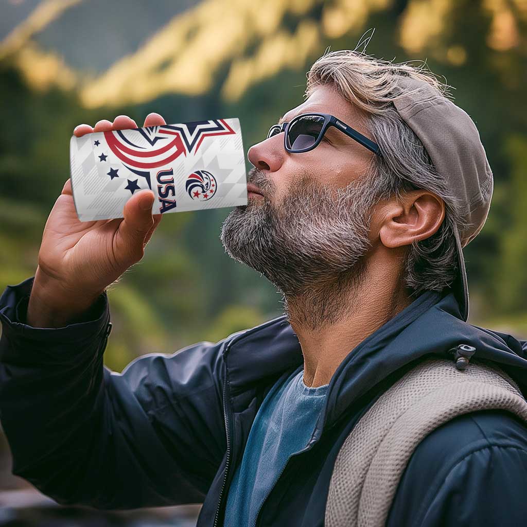 USA Rugby 2024 Custom 4 in 1 Can Cooler Tumbler GO Eagles Assemble LT7 - Wonder Print Shop