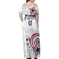 USA Rugby 2024 Custom Family Matching Off Shoulder Maxi Dress and Hawaiian Shirt GO Eagles Assemble LT7 - Wonder Print Shop
