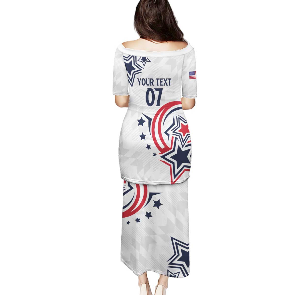 USA Rugby 2024 Custom Family Matching Puletasi and Hawaiian Shirt GO Eagles Assemble - Wonder Print Shop