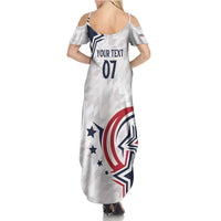 USA Rugby 2024 Custom Family Matching Summer Maxi Dress and Hawaiian Shirt GO Eagles Assemble - Wonder Print Shop