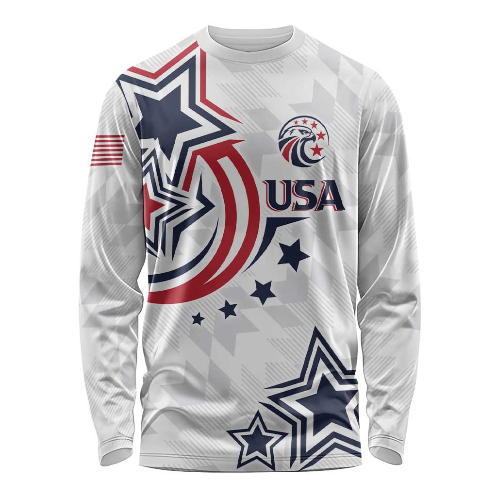 USA Rugby 2024 Custom Long Sleeve Shirt GO Eagles Assemble - Wonder Print Shop