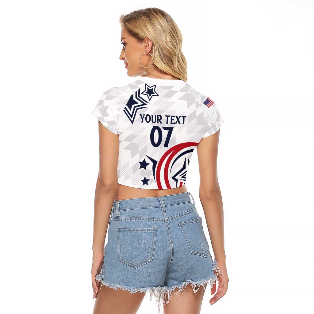 USA Rugby 2024 Custom Raglan Cropped T Shirt GO Eagles Assemble - Wonder Print Shop