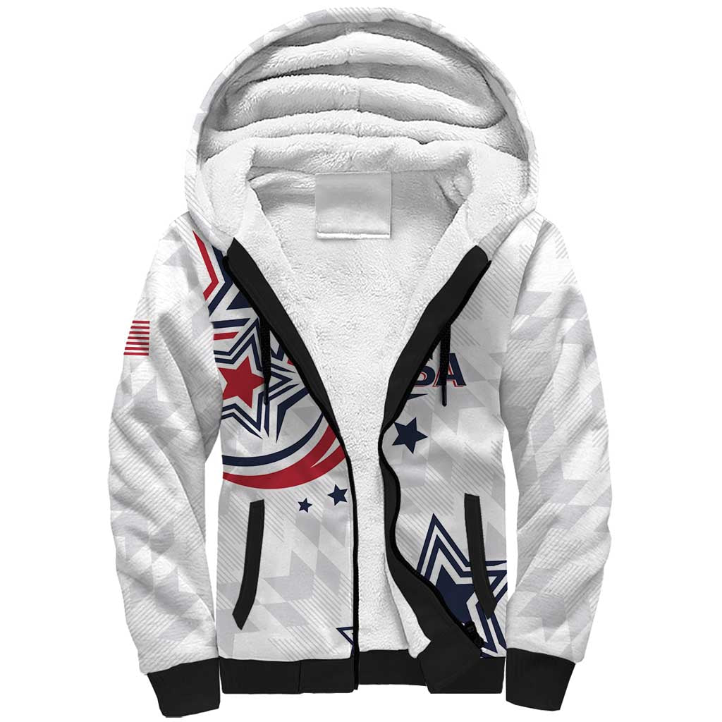 USA Rugby 2024 Custom Sherpa Hoodie GO Eagles Assemble - Wonder Print Shop