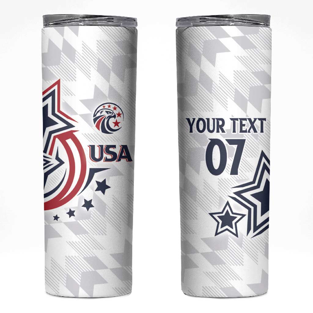 USA Rugby 2024 Custom Skinny Tumbler GO Eagles Assemble - Wonder Print Shop