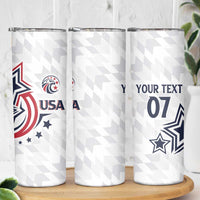 USA Rugby 2024 Custom Skinny Tumbler GO Eagles Assemble - Wonder Print Shop