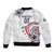 USA Rugby 2024 Custom Sleeve Zip Bomber Jacket GO Eagles Assemble - Wonder Print Shop