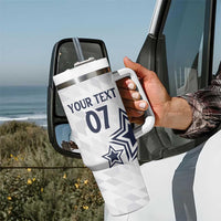 USA Rugby 2024 Custom Tumbler With Handle GO Eagles Assemble - Wonder Print Shop