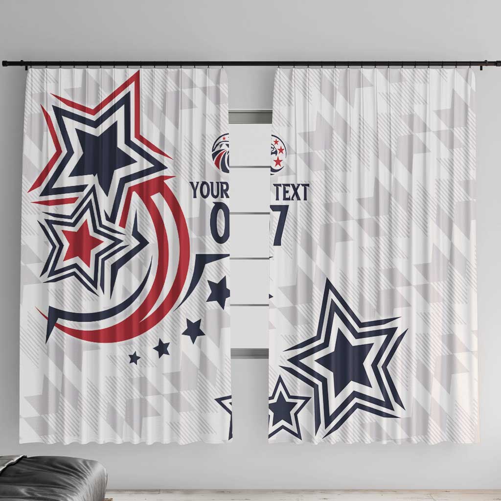 USA Rugby 2024 Custom Window Curtain GO Eagles Assemble - Wonder Print Shop