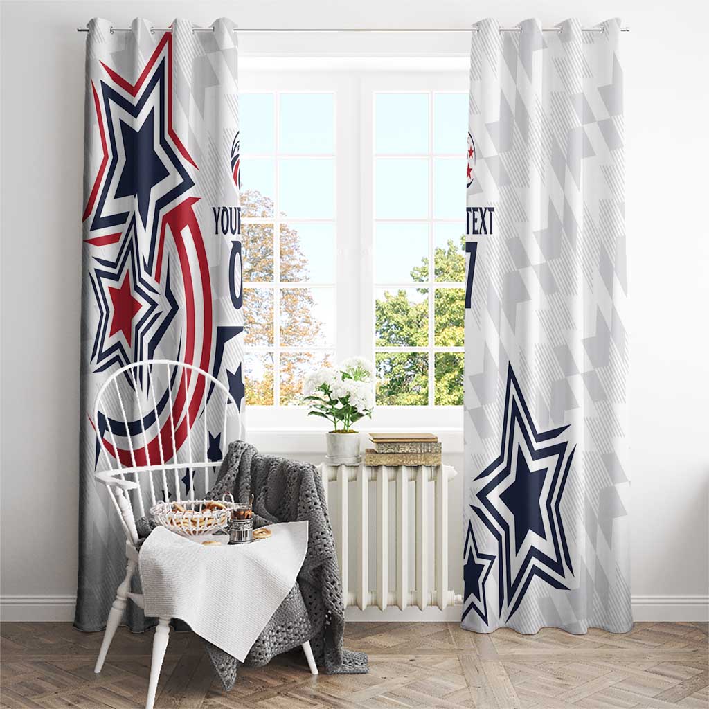 USA Rugby 2024 Custom Window Curtain GO Eagles Assemble - Wonder Print Shop