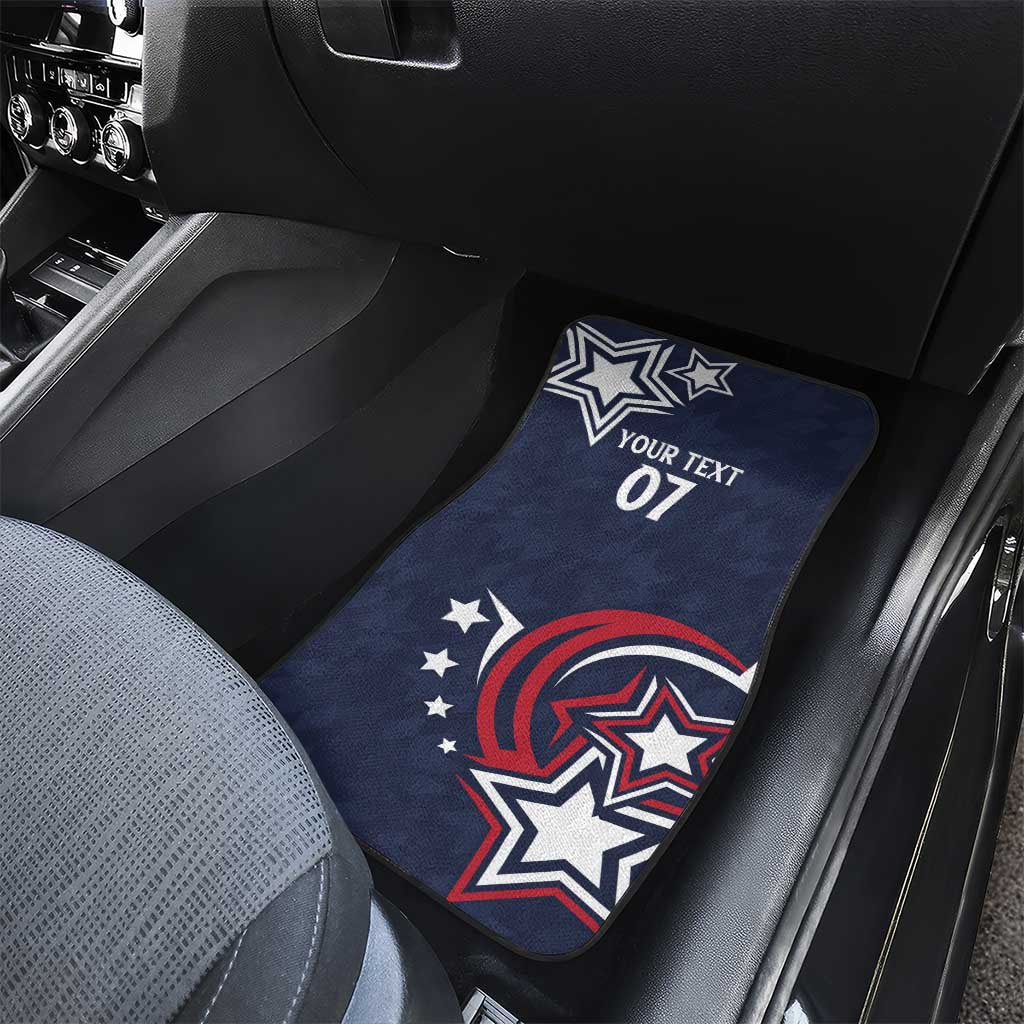 USA Rugby 2024 Custom Car Mats GO Eagles Assemble - Blue Version LT7 - Wonder Print Shop