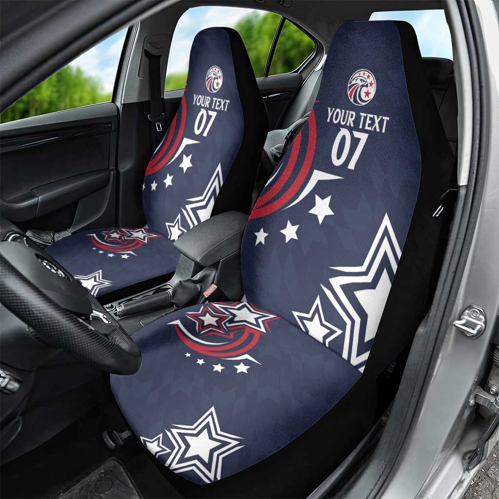 USA Rugby 2024 Custom Car Seat Cover GO Eagles Assemble - Blue Version LT7 - Wonder Print Shop