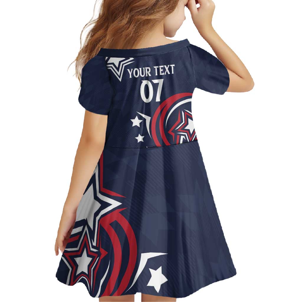 USA Rugby 2024 Custom Family Matching Off Shoulder Maxi Dress and Hawaiian Shirt GO Eagles Assemble - Blue Version LT7 - Wonder Print Shop