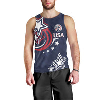 USA Rugby 2024 Custom Men Tank Top GO Eagles Assemble - Blue Version - Wonder Print Shop