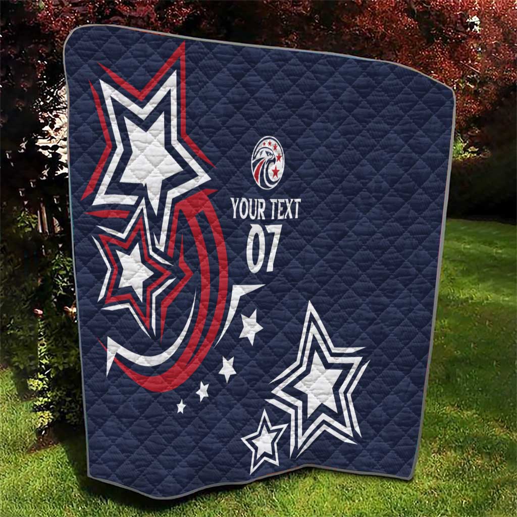 USA Rugby 2024 Custom Quilt GO Eagles Assemble - Blue Version - Wonder Print Shop
