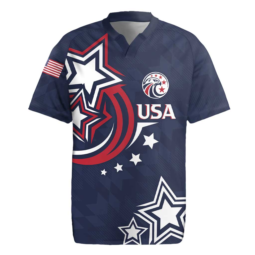 USA Rugby 2024 Custom Rugby Jersey GO Eagles Assemble - Blue Version - Wonder Print Shop