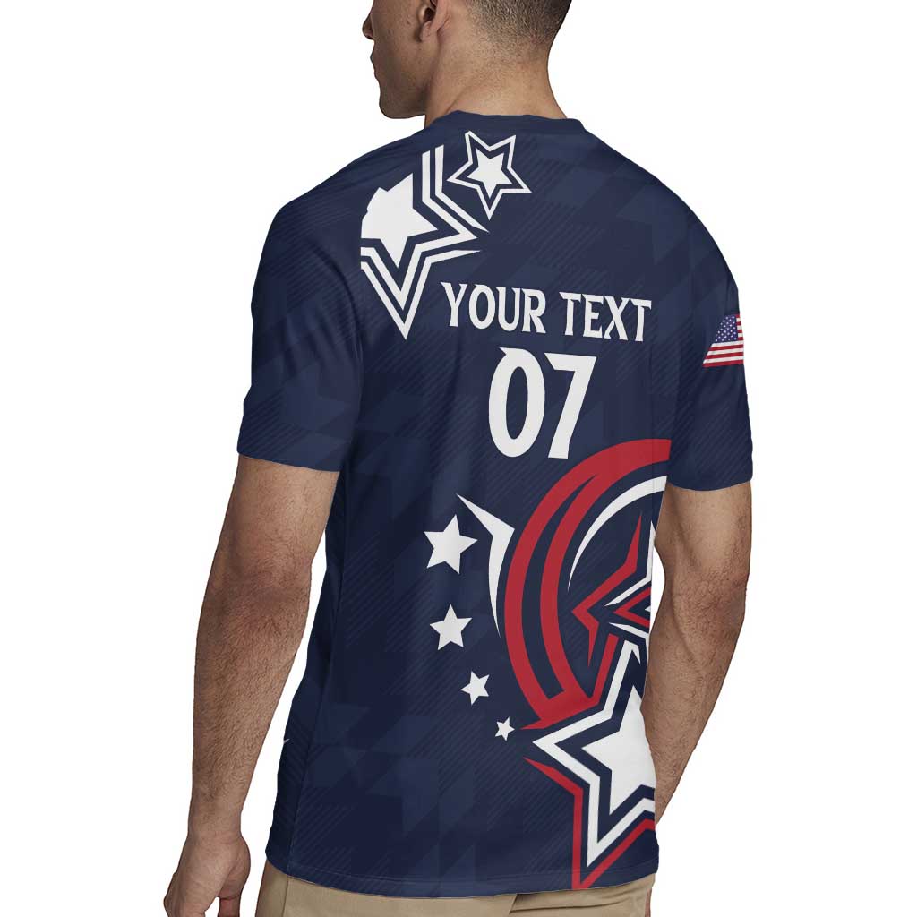 USA Rugby 2024 Custom Rugby Jersey GO Eagles Assemble - Blue Version - Wonder Print Shop