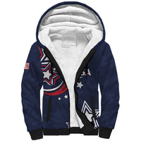USA Rugby 2024 Custom Sherpa Hoodie GO Eagles Assemble - Blue Version - Wonder Print Shop