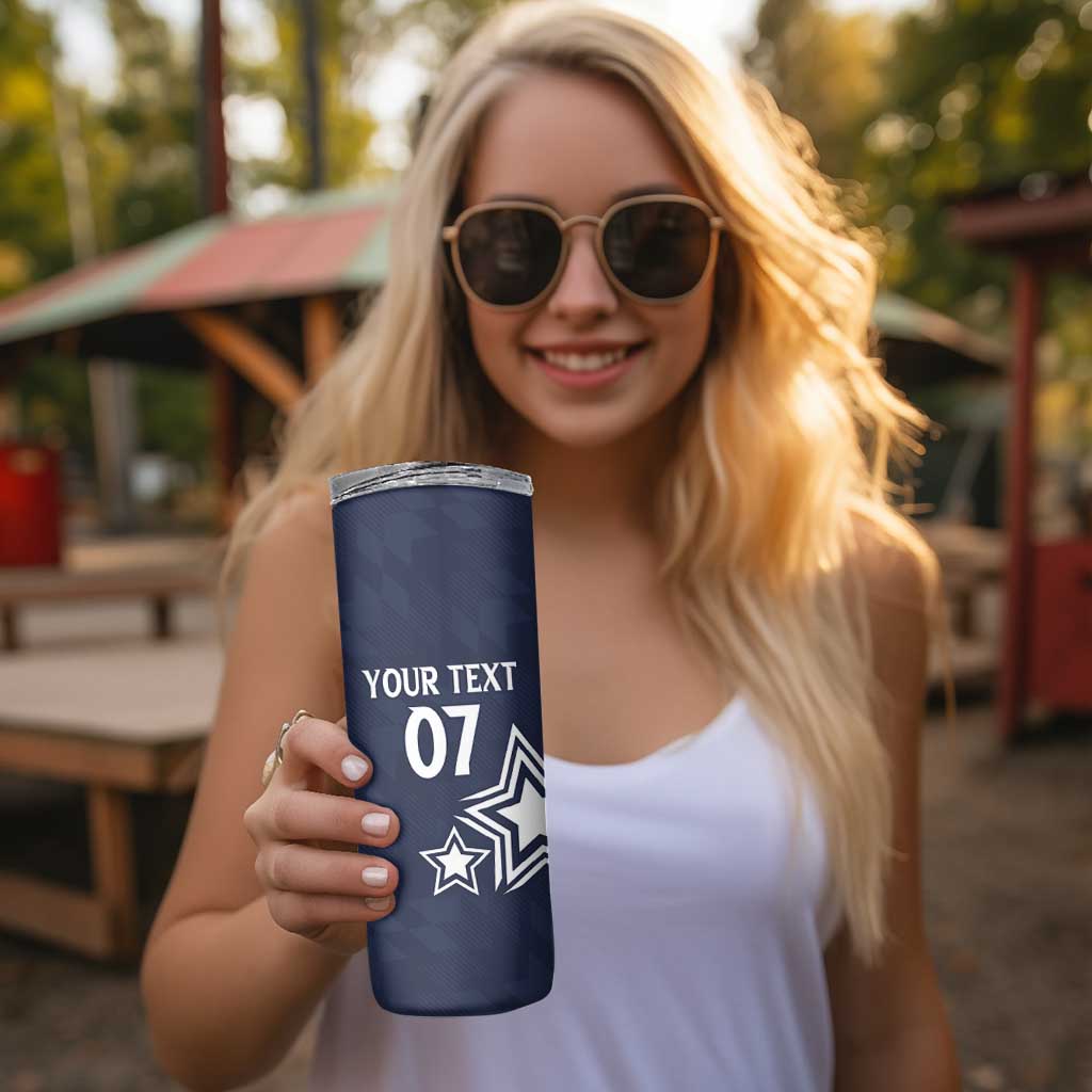 USA Rugby 2024 Custom Skinny Tumbler GO Eagles Assemble - Blue Version - Wonder Print Shop