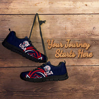 USA Rugby 2024 Custom Sneakers GO Eagles Assemble - Blue Version - Wonder Print Shop