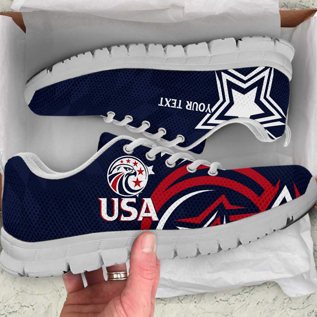 USA Rugby 2024 Custom Sneakers GO Eagles Assemble - Blue Version - Wonder Print Shop