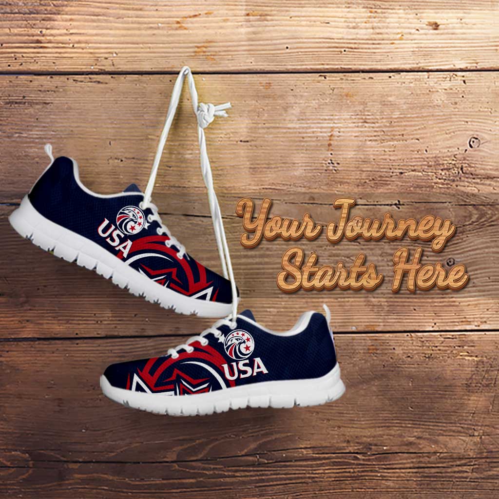 USA Rugby 2024 Custom Sneakers GO Eagles Assemble - Blue Version - Wonder Print Shop