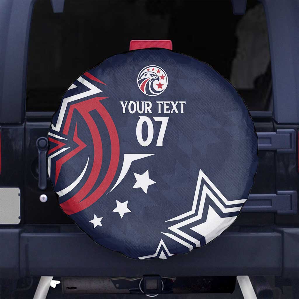 USA Rugby 2024 Custom Spare Tire Cover GO Eagles Assemble - Blue Version - Wonder Print Shop