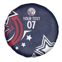 USA Rugby 2024 Custom Spare Tire Cover GO Eagles Assemble - Blue Version - Wonder Print Shop