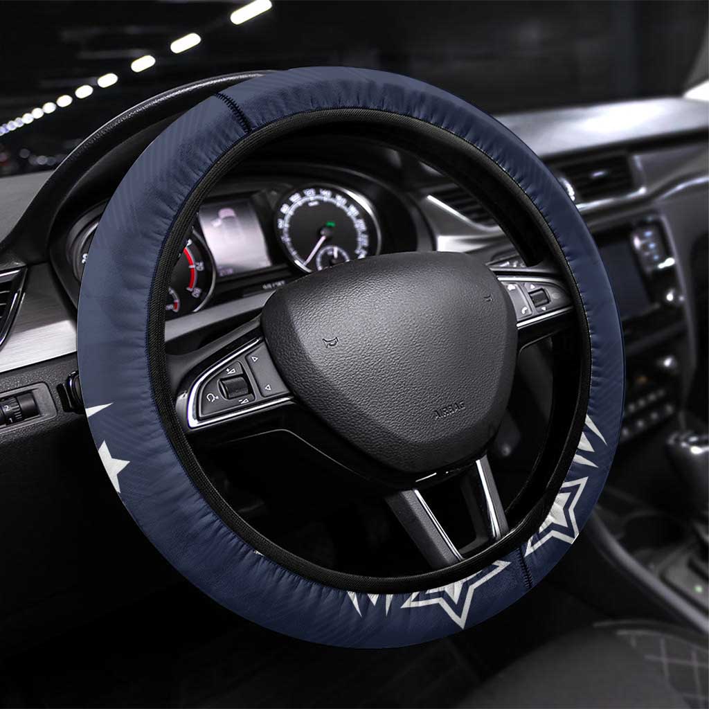 USA Rugby 2024 Steering Wheel Cover GO Eagles Assemble - Blue Version - Wonder Print Shop