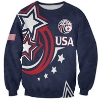 USA Rugby 2024 Custom Sweatshirt GO Eagles Assemble - Blue Version - Wonder Print Shop