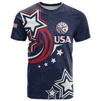 USA Rugby 2024 Custom T Shirt GO Eagles Assemble - Blue Version - Wonder Print Shop