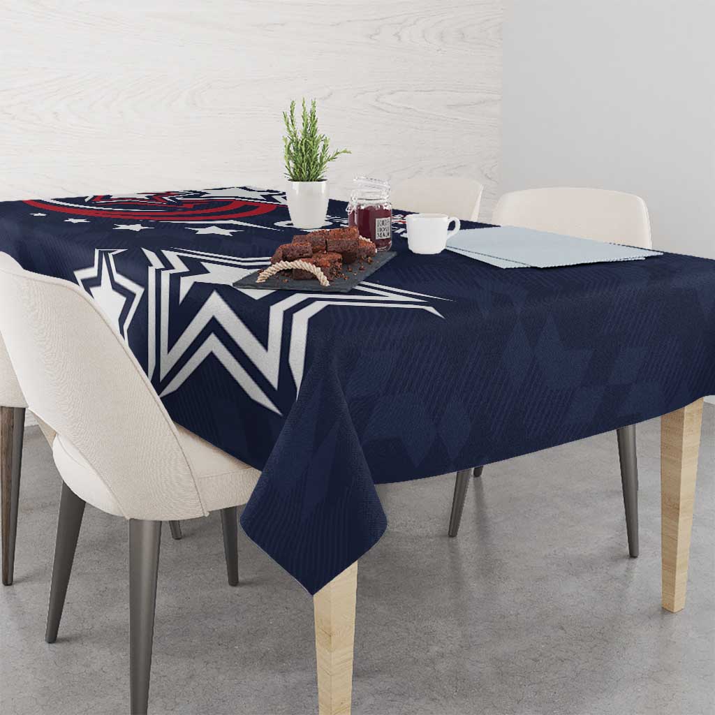 USA Rugby 2024 Custom Tablecloth GO Eagles Assemble - Blue Version - Wonder Print Shop