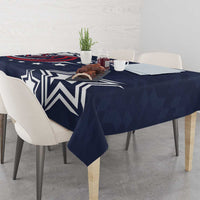 USA Rugby 2024 Custom Tablecloth GO Eagles Assemble - Blue Version - Wonder Print Shop