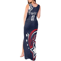 USA Rugby 2024 Custom Tank Maxi Dress GO Eagles Assemble - Blue Version - Wonder Print Shop
