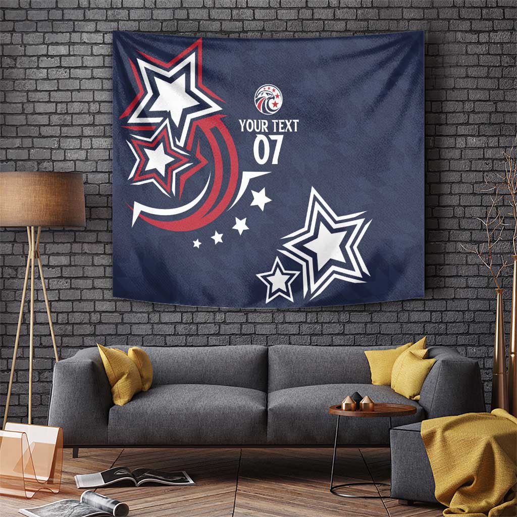 USA Rugby 2024 Custom Tapestry GO Eagles Assemble - Blue Version - Wonder Print Shop