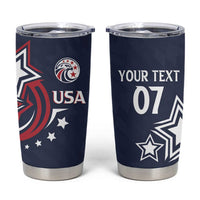 USA Rugby 2024 Custom Tumbler Cup GO Eagles Assemble - Blue Version - Wonder Print Shop
