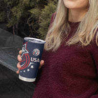 USA Rugby 2024 Custom Tumbler Cup GO Eagles Assemble - Blue Version - Wonder Print Shop