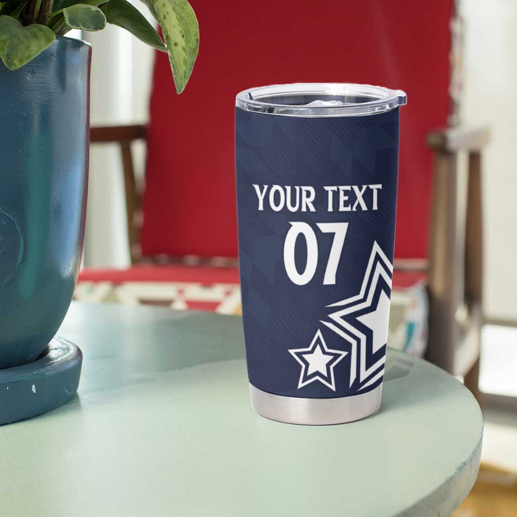 USA Rugby 2024 Custom Tumbler Cup GO Eagles Assemble - Blue Version - Wonder Print Shop