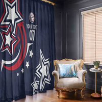 USA Rugby 2024 Custom Window Curtain GO Eagles Assemble - Blue Version - Wonder Print Shop