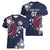 USA Rugby 2024 Custom Women V-Neck T-Shirt GO Eagles Assemble - Blue Version - Wonder Print Shop