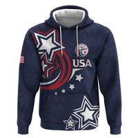 USA Rugby 2024 Custom Zip Hoodie GO Eagles Assemble - Blue Version - Wonder Print Shop